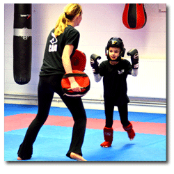 kids kickboxing class in Cheltenham