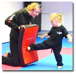 kickbag kicked by child in cheltenham martial arts class