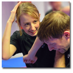 female self defence grab