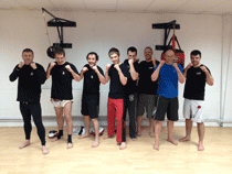 Thai boxing team photo